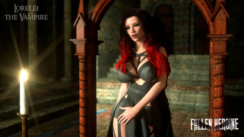Heroine Monster Porn - FALLEN HEROINE â€“ Lorelei the Vampire - Zuleyka's 3D 3D porn Porn