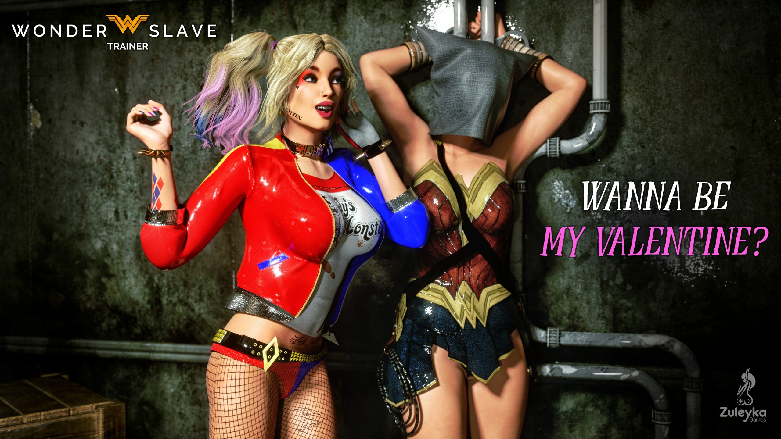 HARLEY QUINN VALENTINE'S DAY [WONDER SLAVE TRAINER] | Zuleyka's Games &  Comics