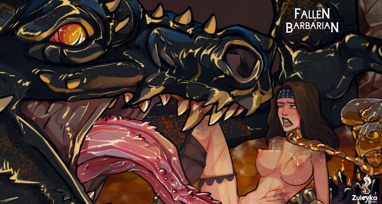 Fallen Barbarian Vs Dragon Hentai Promo Zuleyka Games - Main